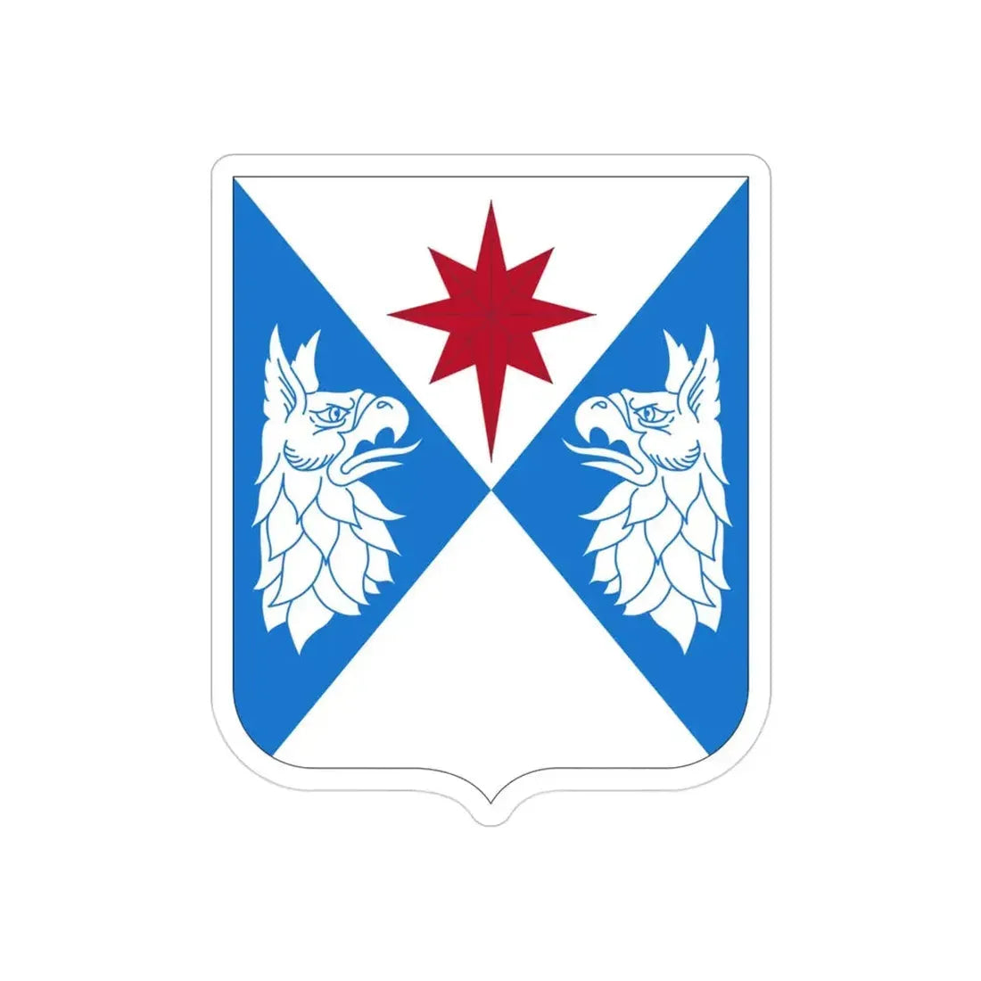 308th Military Intelligence Battalion (U.S. Army) REVERSE PRINT Transparent Die-Cut STICKER - The Sticker Space