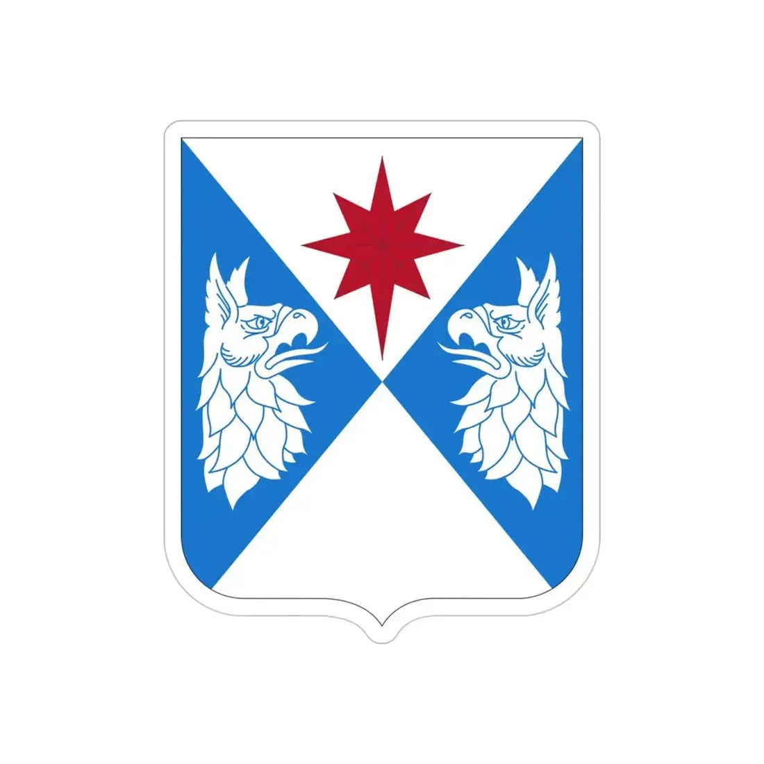 308th Military Intelligence Battalion (U.S. Army) REVERSE PRINT Transparent Die-Cut STICKER - The Sticker Space