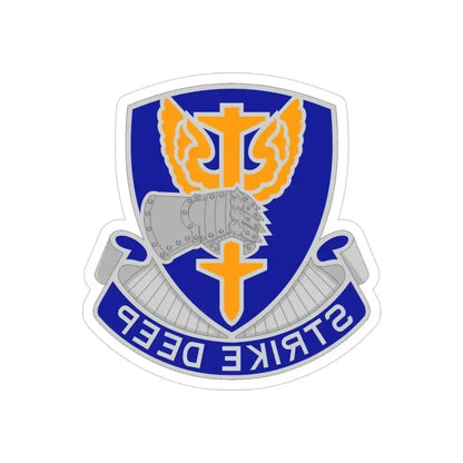 309 Aviation Battalion 2 (U.S. Army) REVERSE PRINT Transparent Die-Cut STICKER 3 Inch Die-Cut Transparent - The Sticker Space