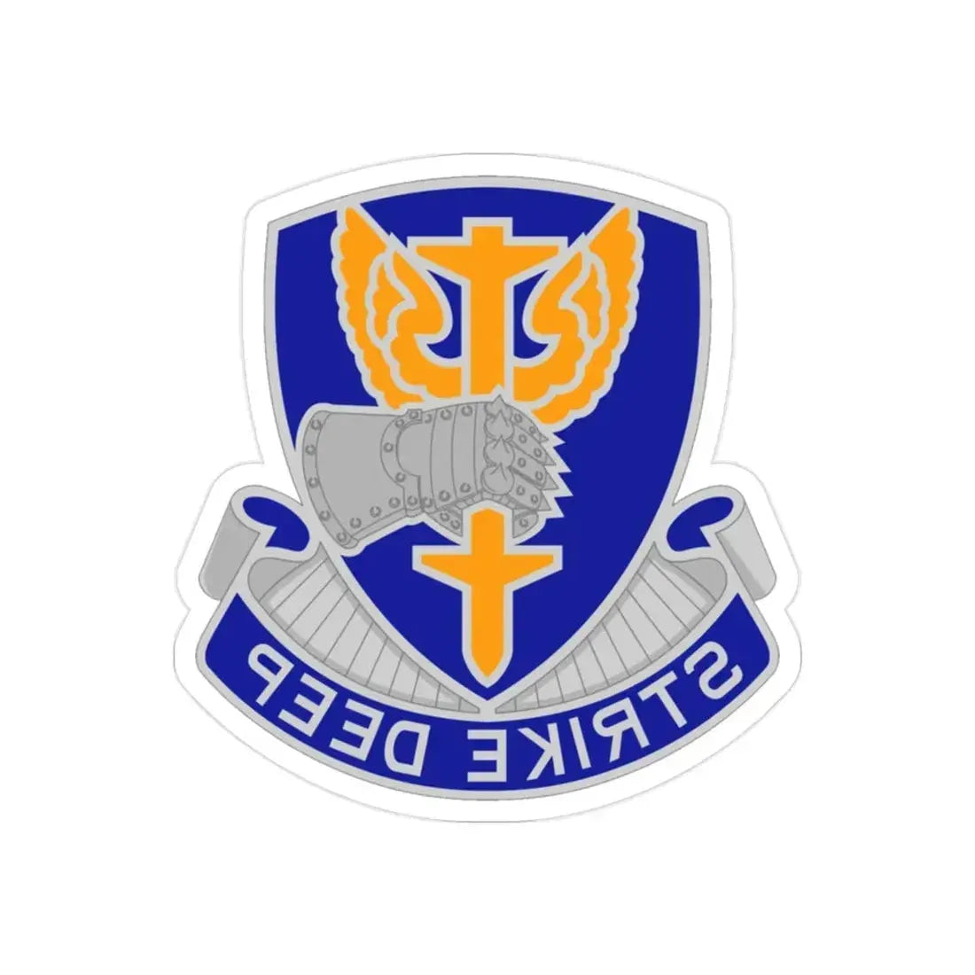 309 Aviation Battalion 2 (U.S. Army) REVERSE PRINT Transparent Die-Cut STICKER - The Sticker Space
