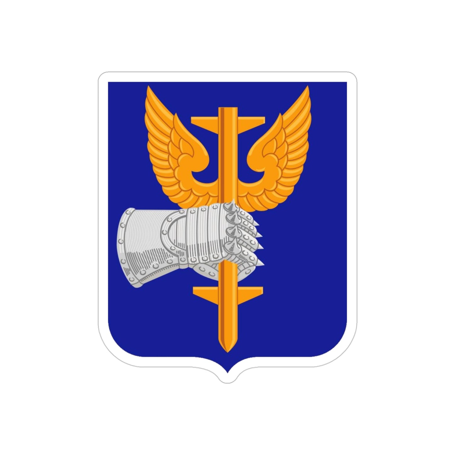 309 Aviation Battalion (U.S. Army) REVERSE PRINT Transparent STICKER-4" × 4"-The Sticker Space