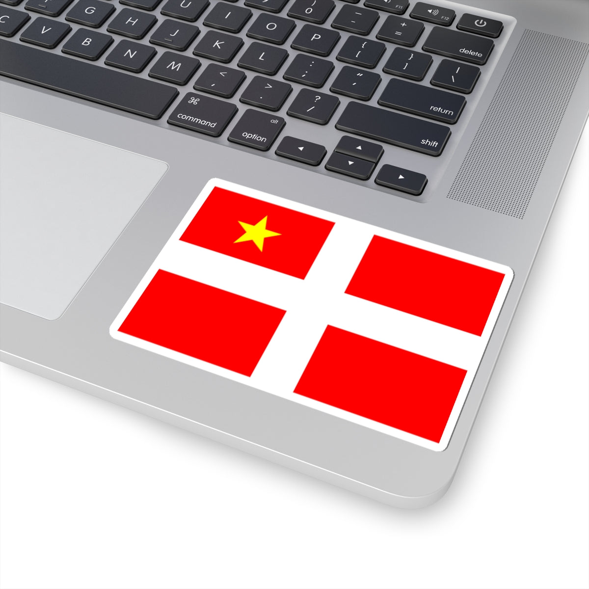 Flag of Chambery (France) STICKER Vinyl Kiss-Cut Decal