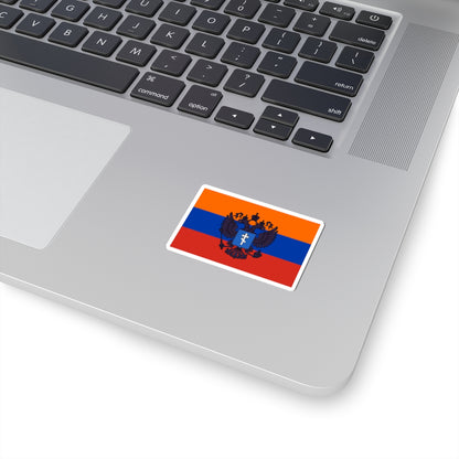 Flag of Occupied Kherson Oblast (Russia) STICKER Vinyl Kiss-Cut Decal
