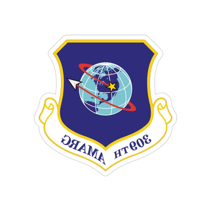 309th Aerospace Maintenance & Regeneration Group (U.S. Air Force) REVERSE PRINT Transparent STICKER-5" × 5"-The Sticker Space