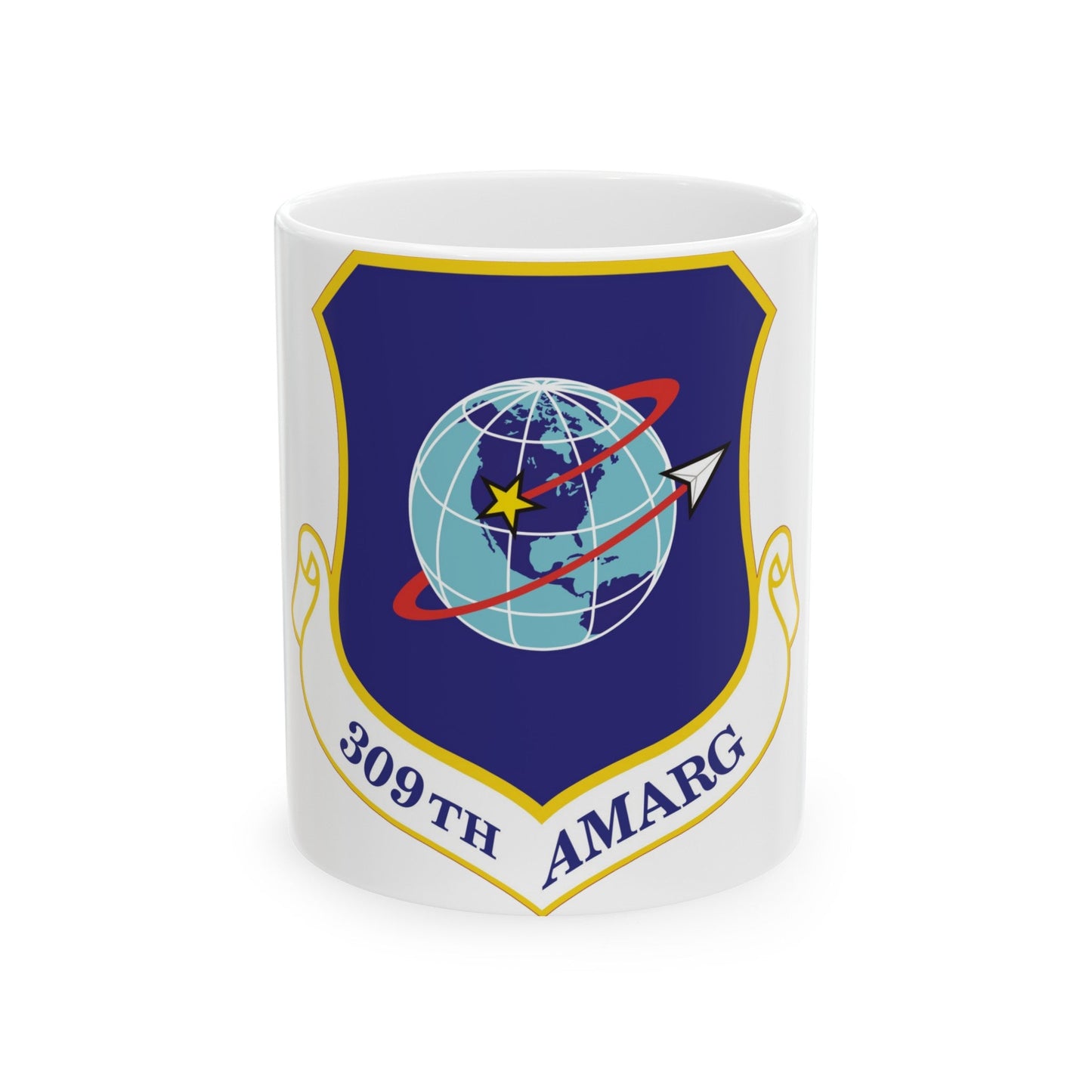 309th Aerospace Maintenance & Regeneration Group (U.S. Air Force) White Coffee Mug-11oz-The Sticker Space
