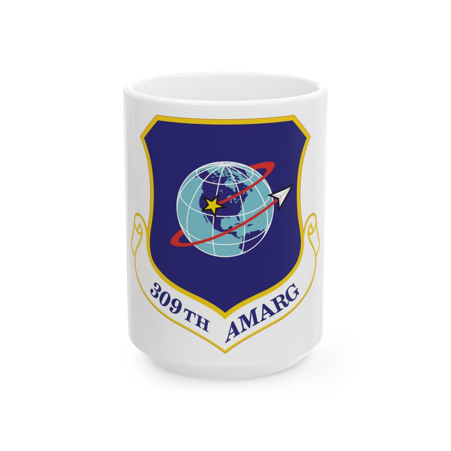 309th Aerospace Maintenance & Regeneration Group (U.S. Air Force) White Coffee Mug-15oz-The Sticker Space