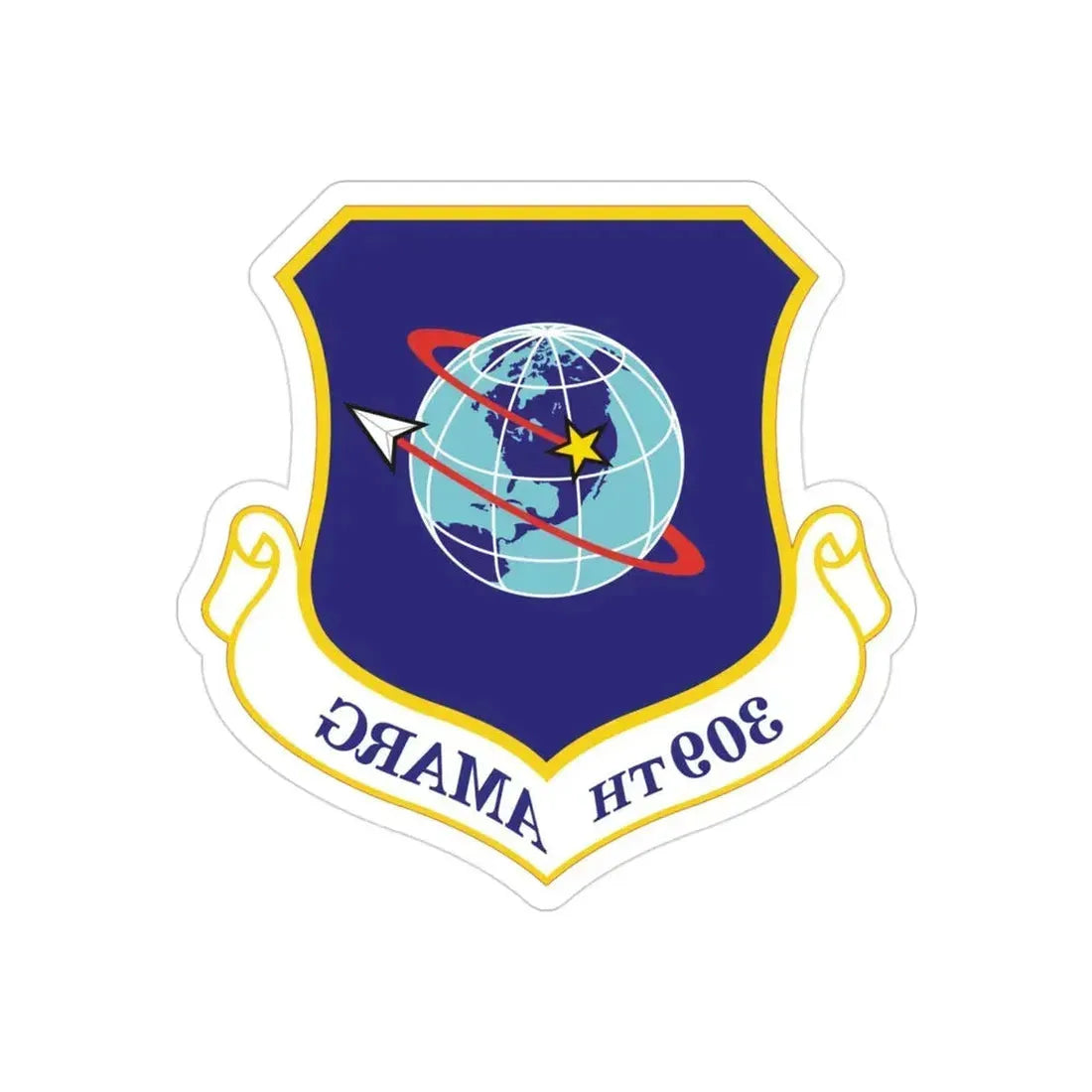 309th Aerospace Maintenance & Regeneration Group (U.S. Air Force) REVERSE PRINT Transparent Die-Cut STICKER - The Sticker Space