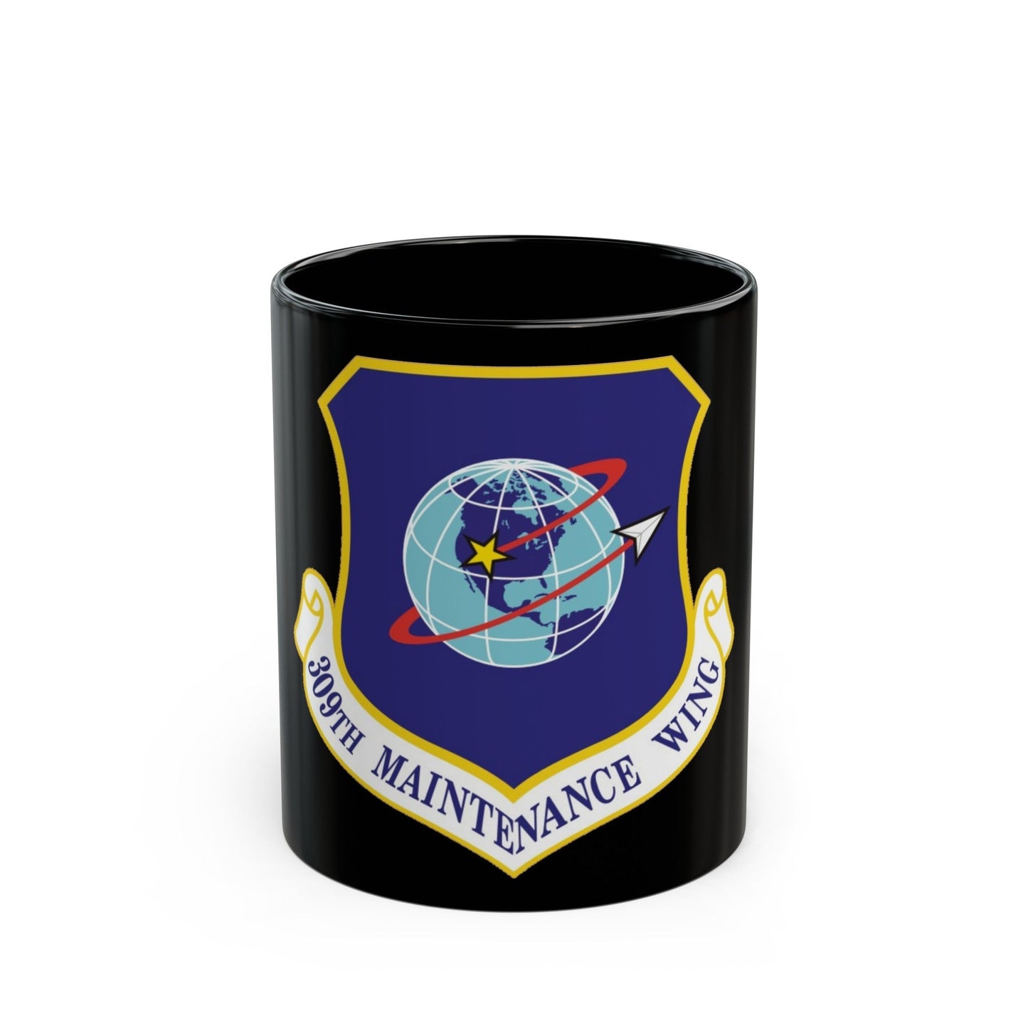 309th Maintenance Wing (U.S. Air Force) Black Coffee Mug-11oz-The Sticker Space