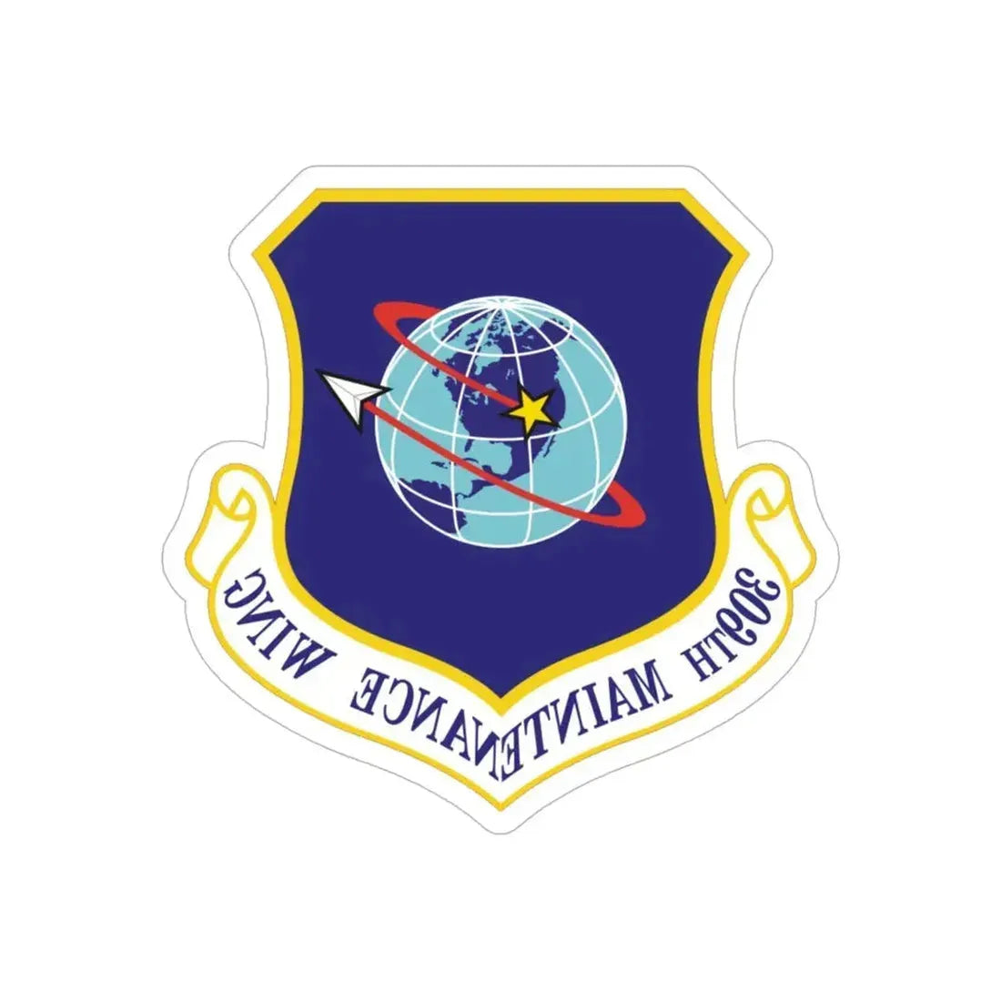 309th Maintenance Wing (U.S. Air Force) REVERSE PRINT Transparent Die-Cut STICKER - The Sticker Space