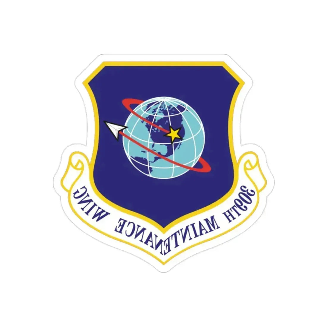 309th Maintenance Wing (U.S. Air Force) REVERSE PRINT Transparent Die-Cut STICKER - The Sticker Space