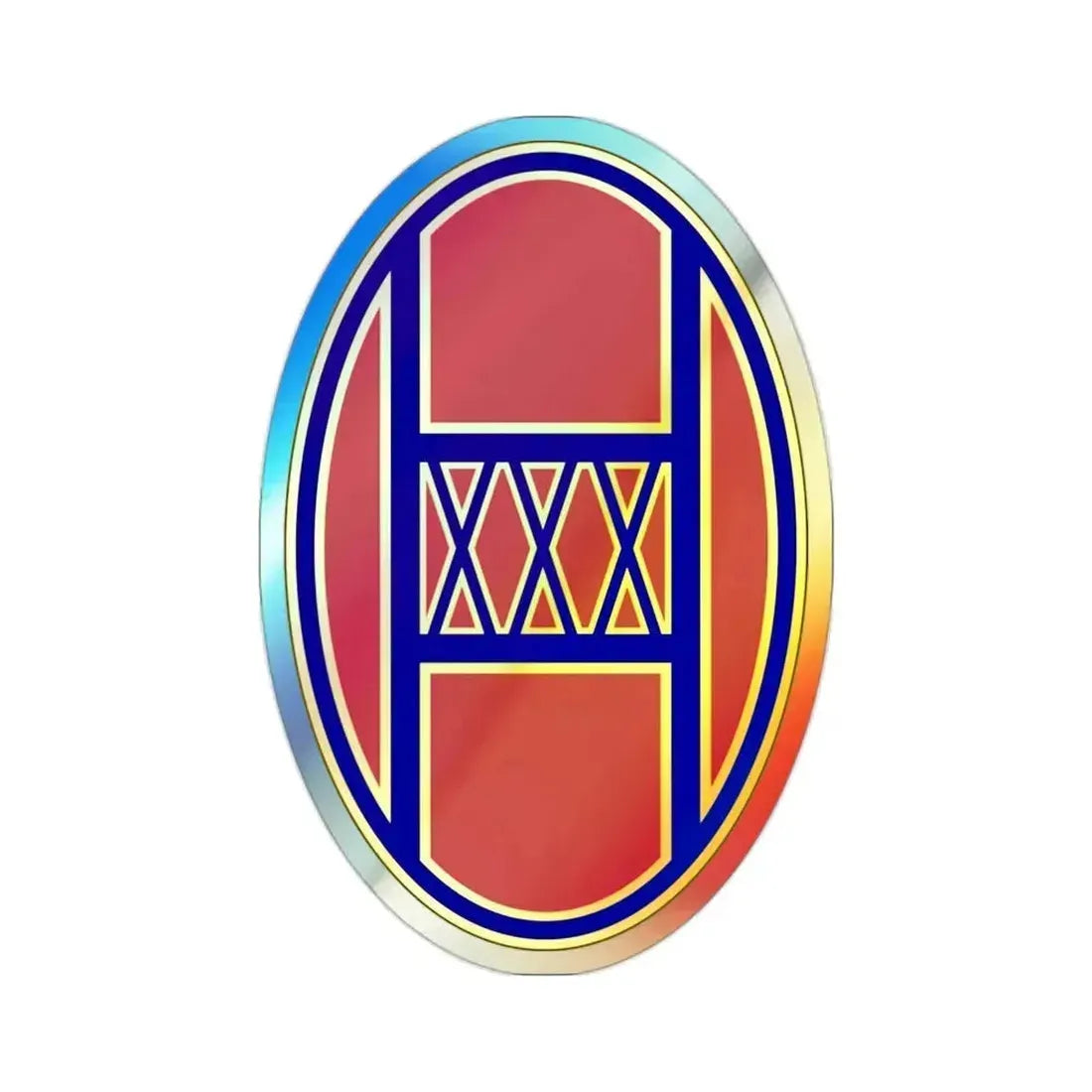 30th Armored Brigade (U.S. Army) Holographic STICKER Die-Cut Vinyl Decal 2 Inch Holographic - The Sticker Space