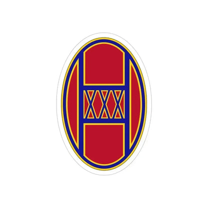 30th Armored Brigade (U.S. Army) REVERSE PRINT Transparent Die-Cut STICKER 6 Inch Die-Cut Transparent - The Sticker Space