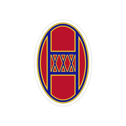 30th Armored Brigade (U.S. Army) REVERSE PRINT Transparent Die-Cut STICKER - The Sticker Space