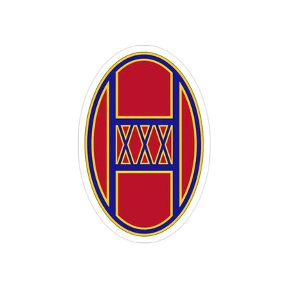 30th Armored Brigade (U.S. Army) REVERSE PRINT Transparent Die-Cut STICKER - The Sticker Space