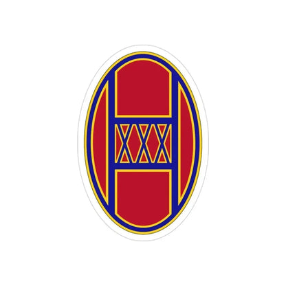 30th Armored Brigade (U.S. Army) REVERSE PRINT Transparent Die-Cut STICKER - The Sticker Space