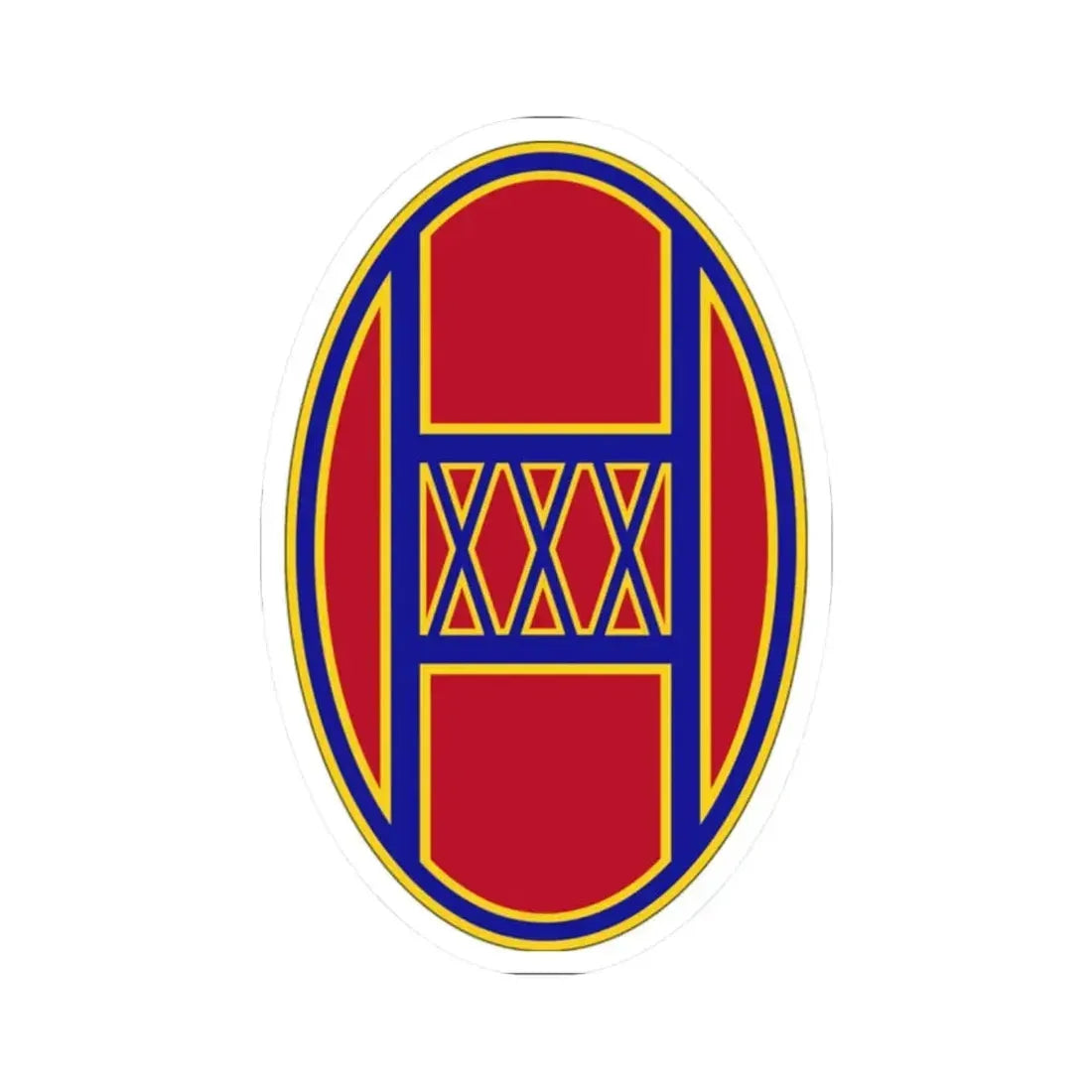 30th Armored Brigade (U.S. Army) STICKER Vinyl Kiss-Cut Decal 2 Inch White - The Sticker Space