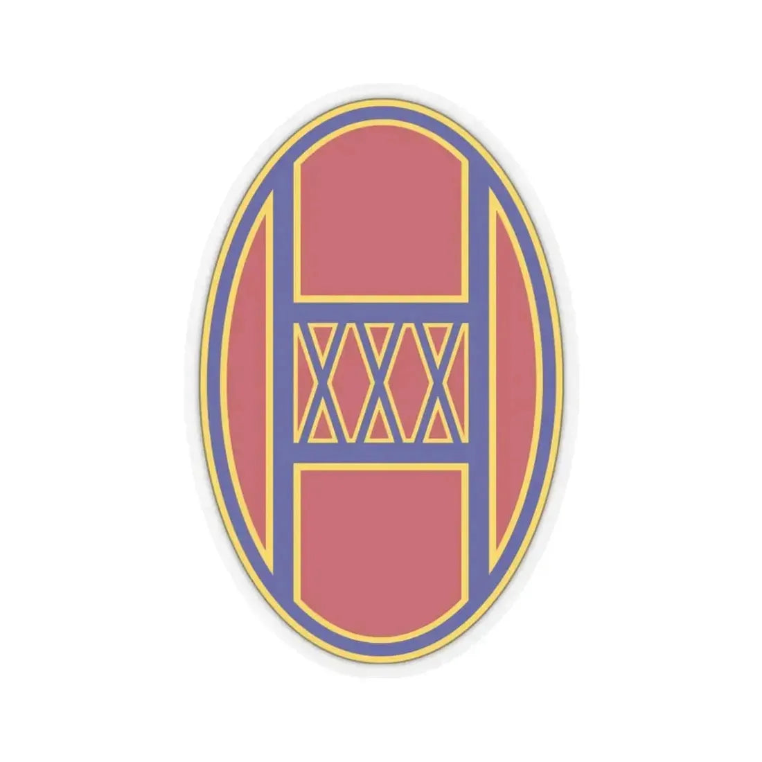 30th Armored Brigade (U.S. Army) STICKER Vinyl Kiss-Cut Decal 3 Inch Transparent - The Sticker Space