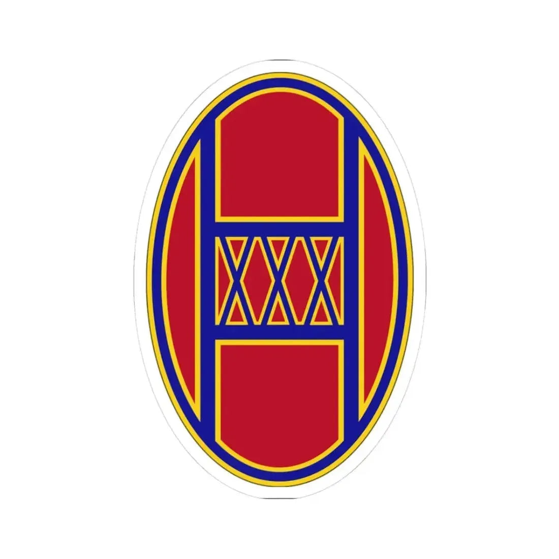 30th Armored Brigade (U.S. Army) STICKER Vinyl Kiss-Cut Decal 3 Inch White - The Sticker Space