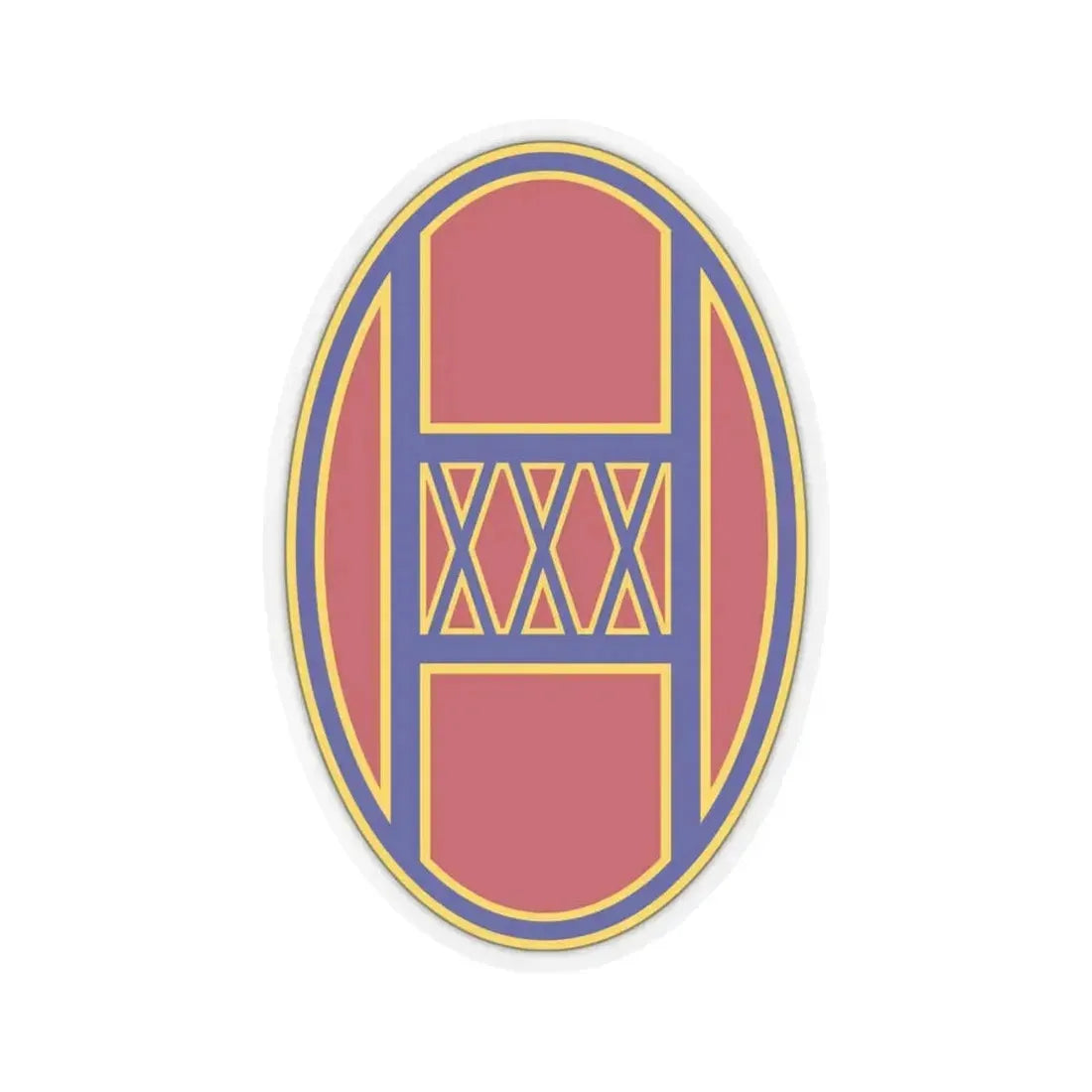 30th Armored Brigade (U.S. Army) STICKER Vinyl Kiss-Cut Decal 4 Inch Transparent - The Sticker Space