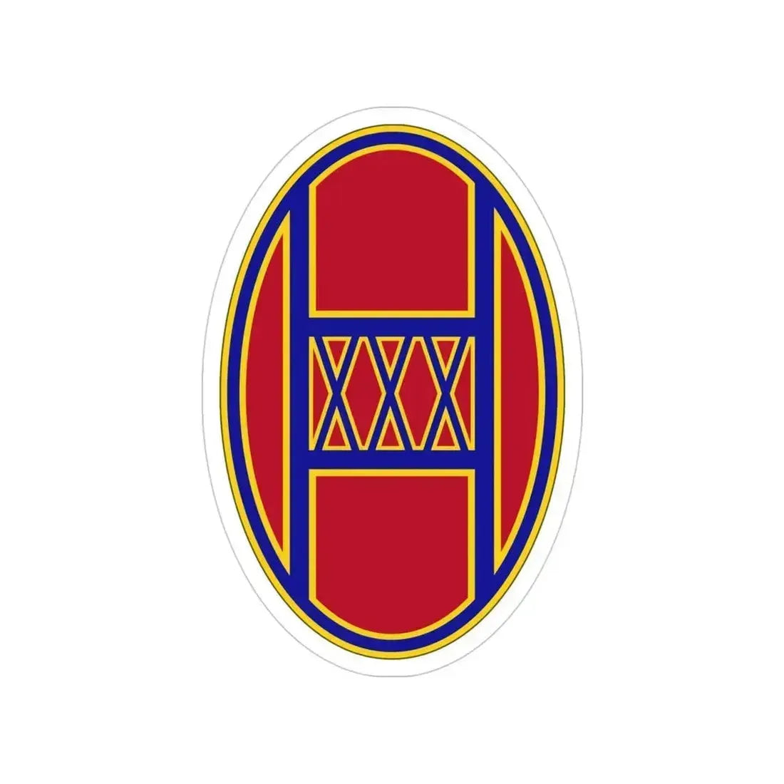 30th Armored Brigade (U.S. Army) Transparent STICKER Die-Cut Vinyl Decal 4 Inch - The Sticker Space