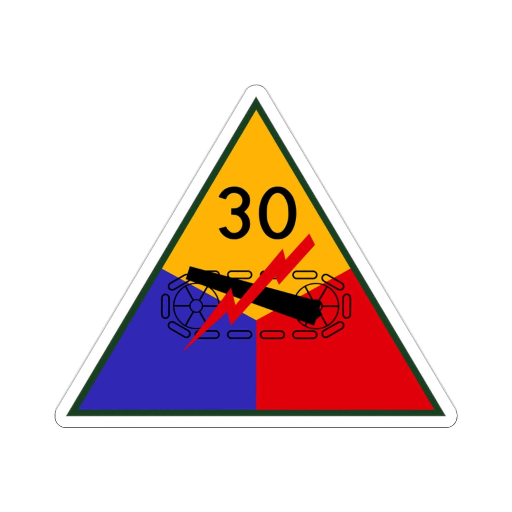 30th Armored Division (U.S. Army) STICKER Vinyl Die-Cut Decal-2 Inch-The Sticker Space