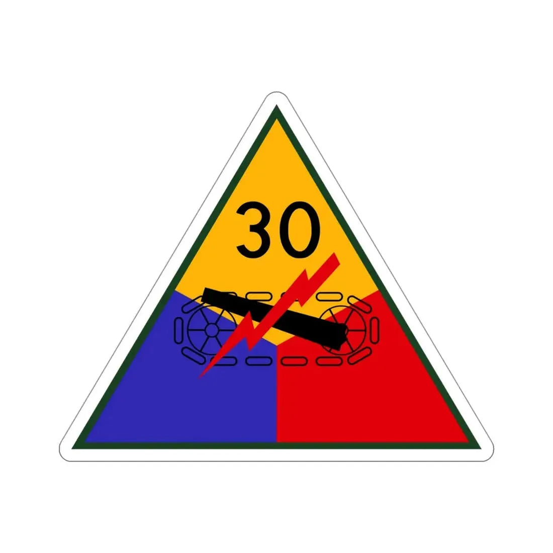 30th Armored Division (U.S. Army) STICKER Vinyl Die-Cut Decal - The Sticker Space