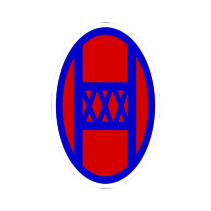 30th Infantry Division SSI (U.S. Army) STICKER Vinyl Kiss-Cut Decal 2 Inch White - The Sticker Space