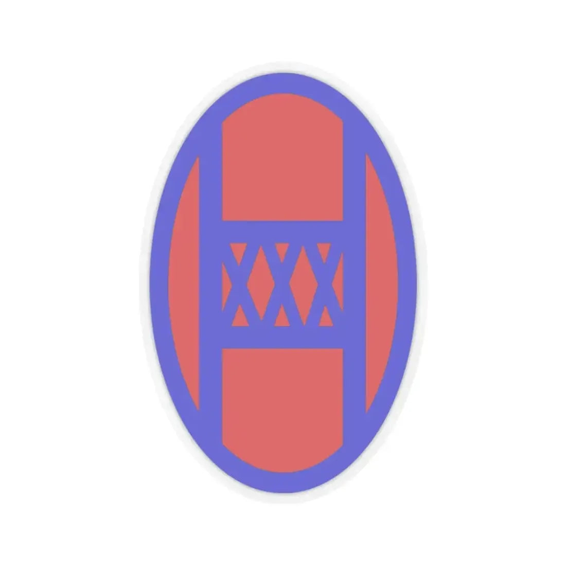 30th Infantry Division SSI (U.S. Army) STICKER Vinyl Kiss-Cut Decal 3 Inch Transparent - The Sticker Space