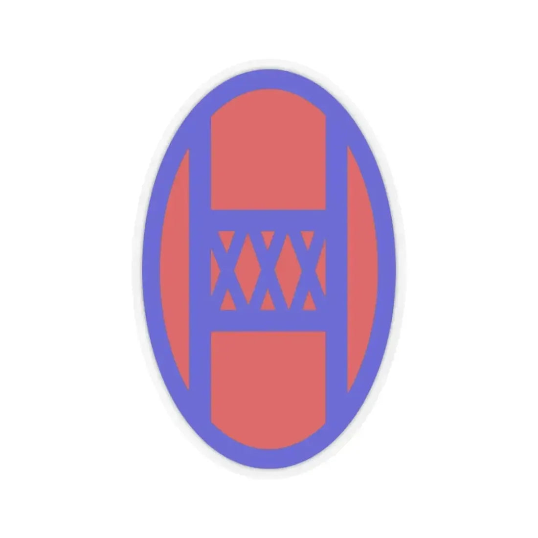 30th Infantry Division SSI (U.S. Army) STICKER Vinyl Kiss-Cut Decal 4 Inch Transparent - The Sticker Space