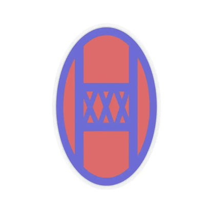 30th Infantry Division SSI (U.S. Army) STICKER Vinyl Kiss-Cut Decal 4 Inch Transparent - The Sticker Space
