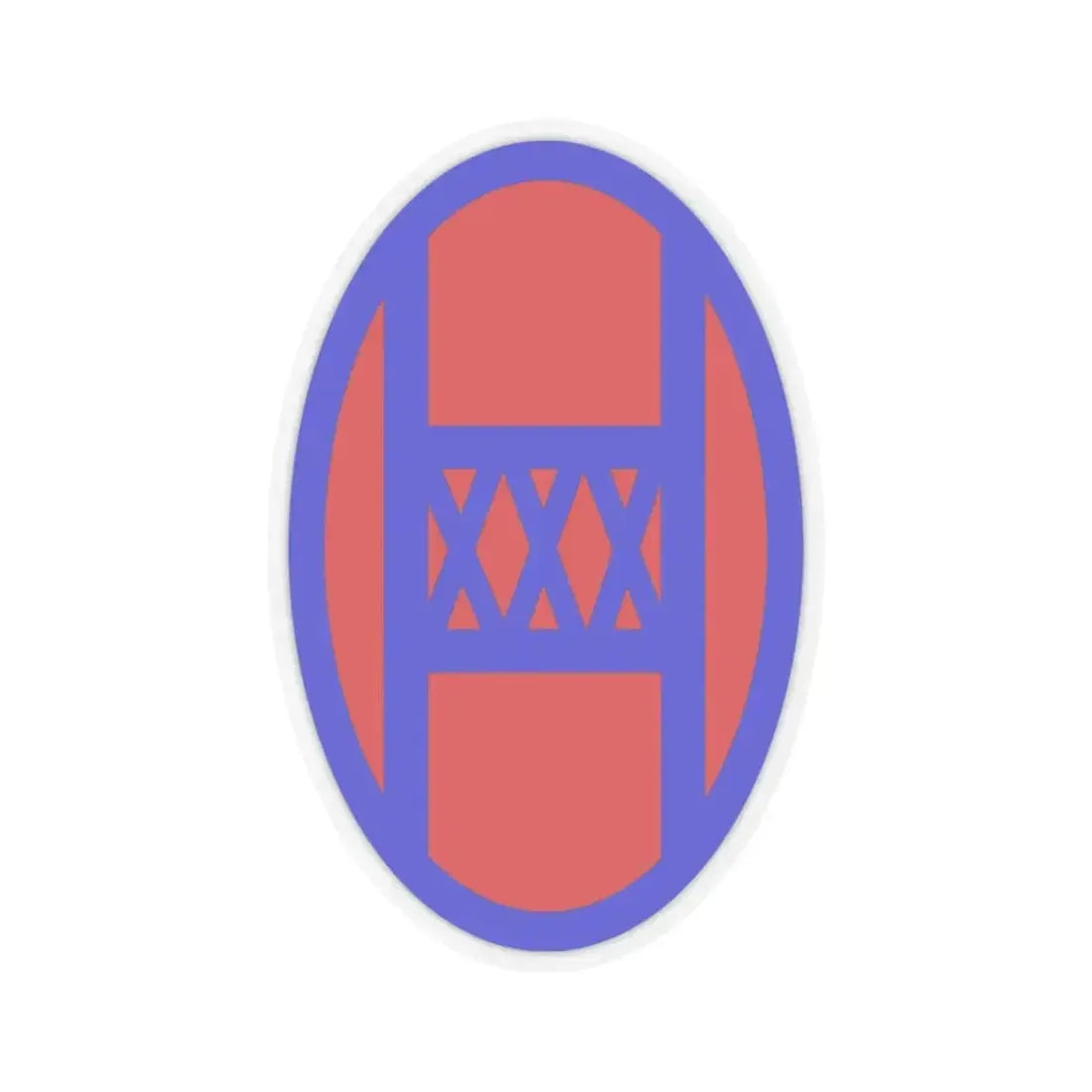 30th Infantry Division SSI (U.S. Army) STICKER Vinyl Kiss-Cut Decal 6 Inch Transparent - The Sticker Space