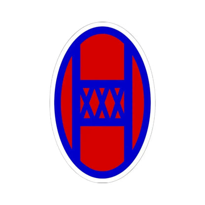 30th Infantry Division SSI (U.S. Army) STICKER Vinyl Kiss-Cut Decal 6 Inch White - The Sticker Space