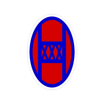 30th Infantry Division SSI (U.S. Army) Transparent STICKER Die-Cut Vinyl Decal 2 Inch - The Sticker Space