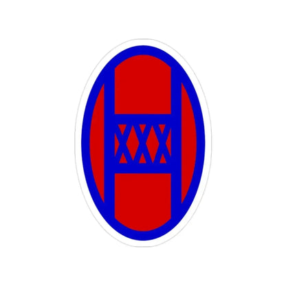30th Infantry Division SSI (U.S. Army) Transparent STICKER Die-Cut Vinyl Decal 2 Inch - The Sticker Space