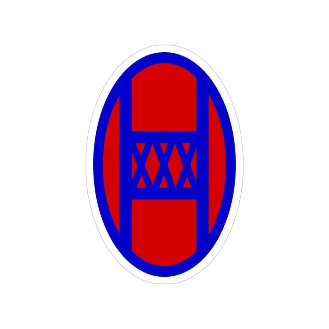 30th Infantry Division SSI (U.S. Army) Transparent STICKER Die-Cut Vinyl Decal 3 Inch - The Sticker Space