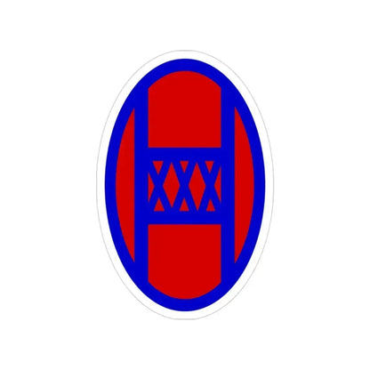 30th Infantry Division SSI (U.S. Army) Transparent STICKER Die-Cut Vinyl Decal 3 Inch - The Sticker Space