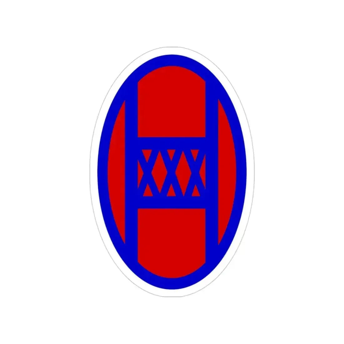 30th Infantry Division SSI (U.S. Army) Transparent STICKER Die-Cut Vinyl Decal 3 Inch - The Sticker Space