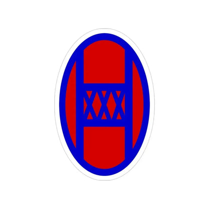 30th Infantry Division SSI (U.S. Army) Transparent STICKER Die-Cut Vinyl Decal 3 Inch - The Sticker Space