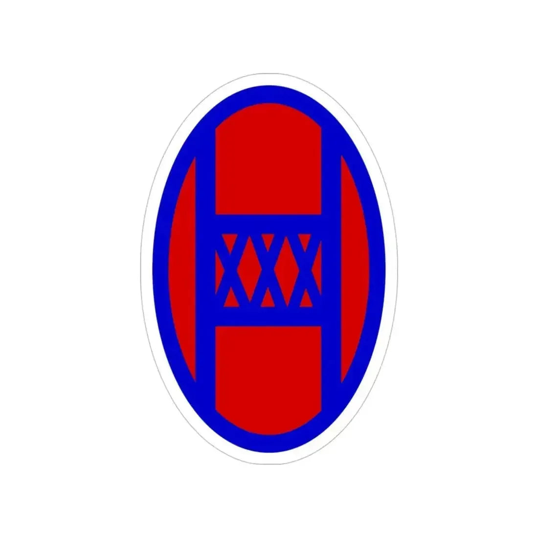 30th Infantry Division SSI (U.S. Army) Transparent STICKER Die-Cut Vinyl Decal 4 Inch - The Sticker Space