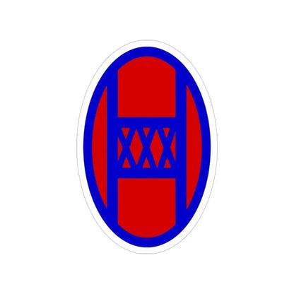 30th Infantry Division SSI (U.S. Army) Transparent STICKER Die-Cut Vinyl Decal 4 Inch - The Sticker Space