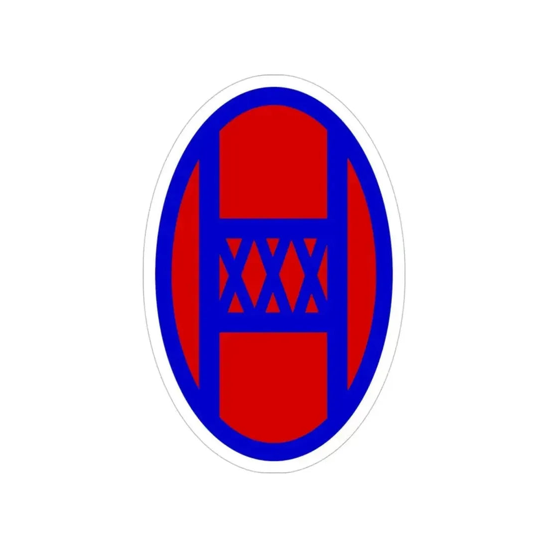 30th Infantry Division SSI (U.S. Army) Transparent STICKER Die-Cut Vinyl Decal 4 Inch - The Sticker Space