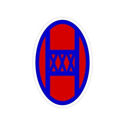 30th Infantry Division SSI (U.S. Army) Transparent STICKER Die-Cut Vinyl Decal 4 Inch - The Sticker Space