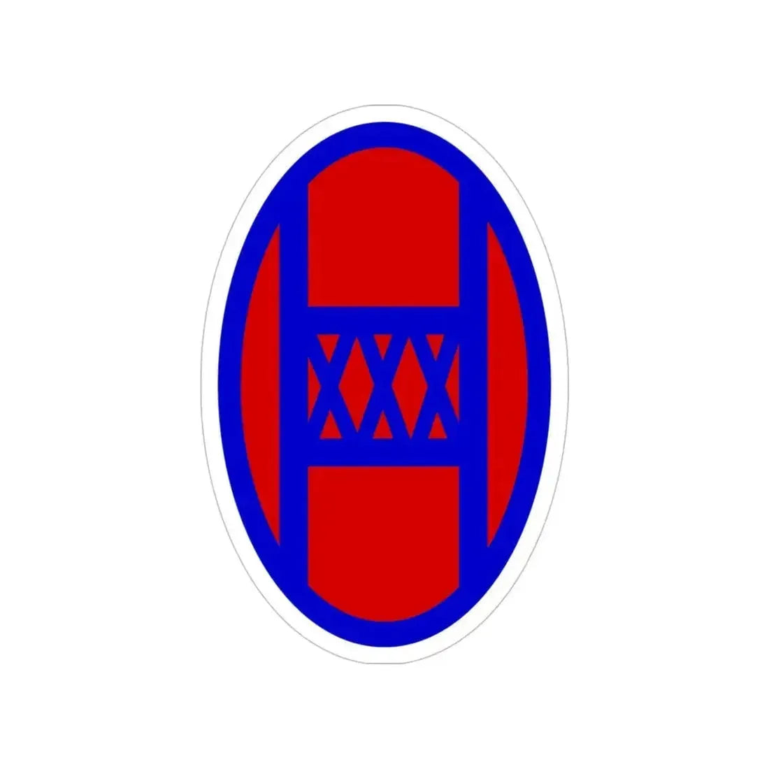 30th Infantry Division SSI (U.S. Army) Transparent STICKER Die-Cut Vinyl Decal 5 Inch - The Sticker Space
