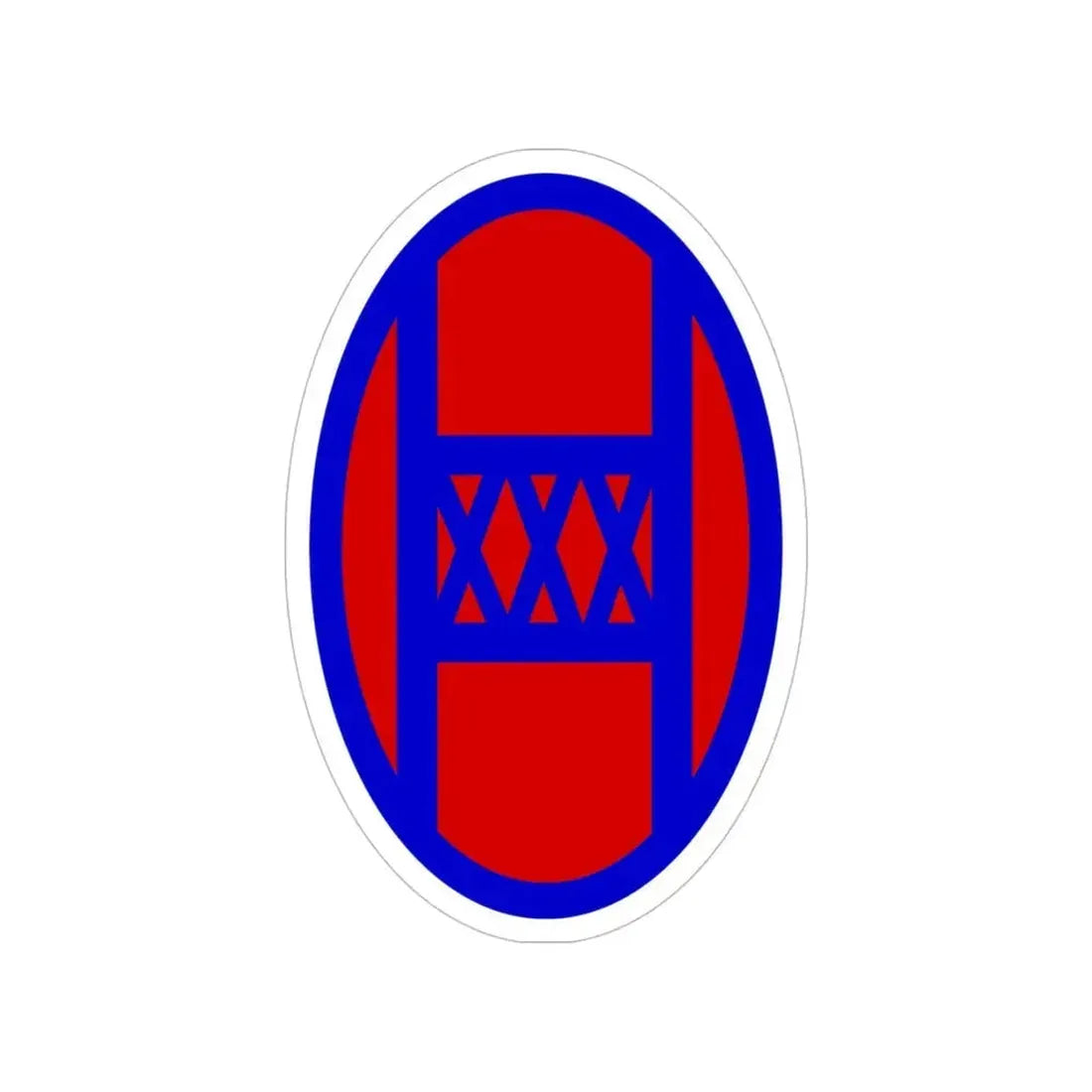 30th Infantry Division SSI (U.S. Army) Transparent STICKER Die-Cut Vinyl Decal 5 Inch - The Sticker Space