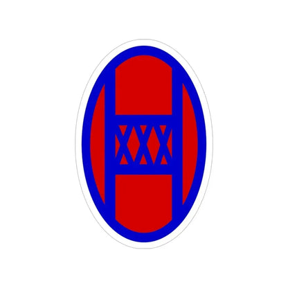 30th Infantry Division SSI (U.S. Army) Transparent STICKER Die-Cut Vinyl Decal 5 Inch - The Sticker Space