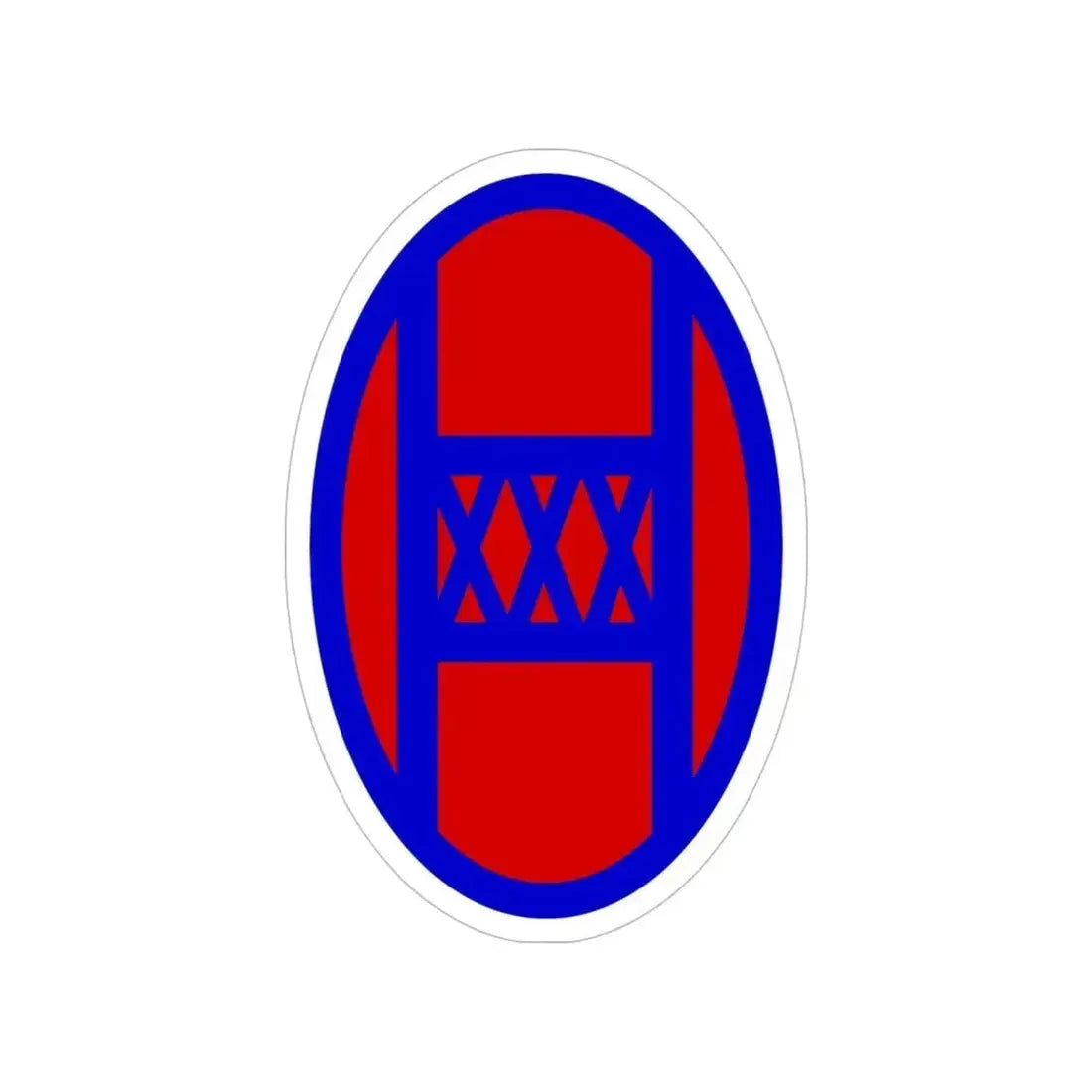 30th Infantry Division SSI (U.S. Army) Transparent STICKER Die-Cut Vinyl Decal 6 Inch - The Sticker Space