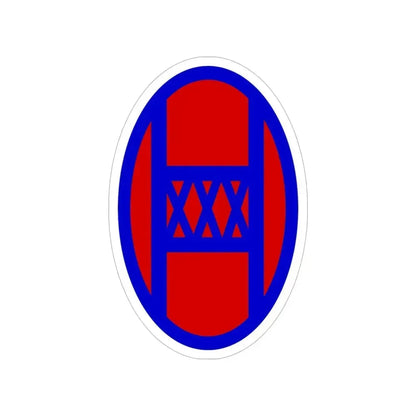 30th Infantry Division SSI (U.S. Army) Transparent STICKER Die-Cut Vinyl Decal 6 Inch - The Sticker Space