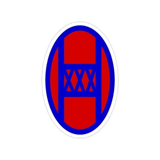 30th Infantry Division SSI (U.S. Army) Transparent STICKER Die-Cut Vinyl Decal 6 Inch - The Sticker Space