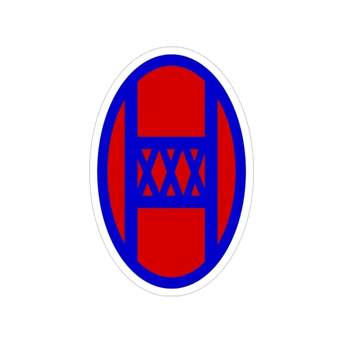 30th Infantry Division SSI (U.S. Army) Transparent STICKER Die-Cut Vinyl Decal 6 Inch - The Sticker Space