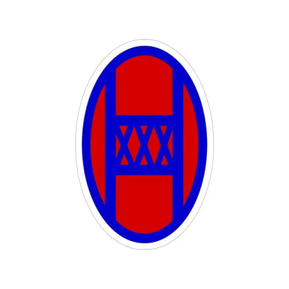 30th Infantry Division SSI (U.S. Army) Transparent STICKER Die-Cut Vinyl Decal 6 Inch - The Sticker Space